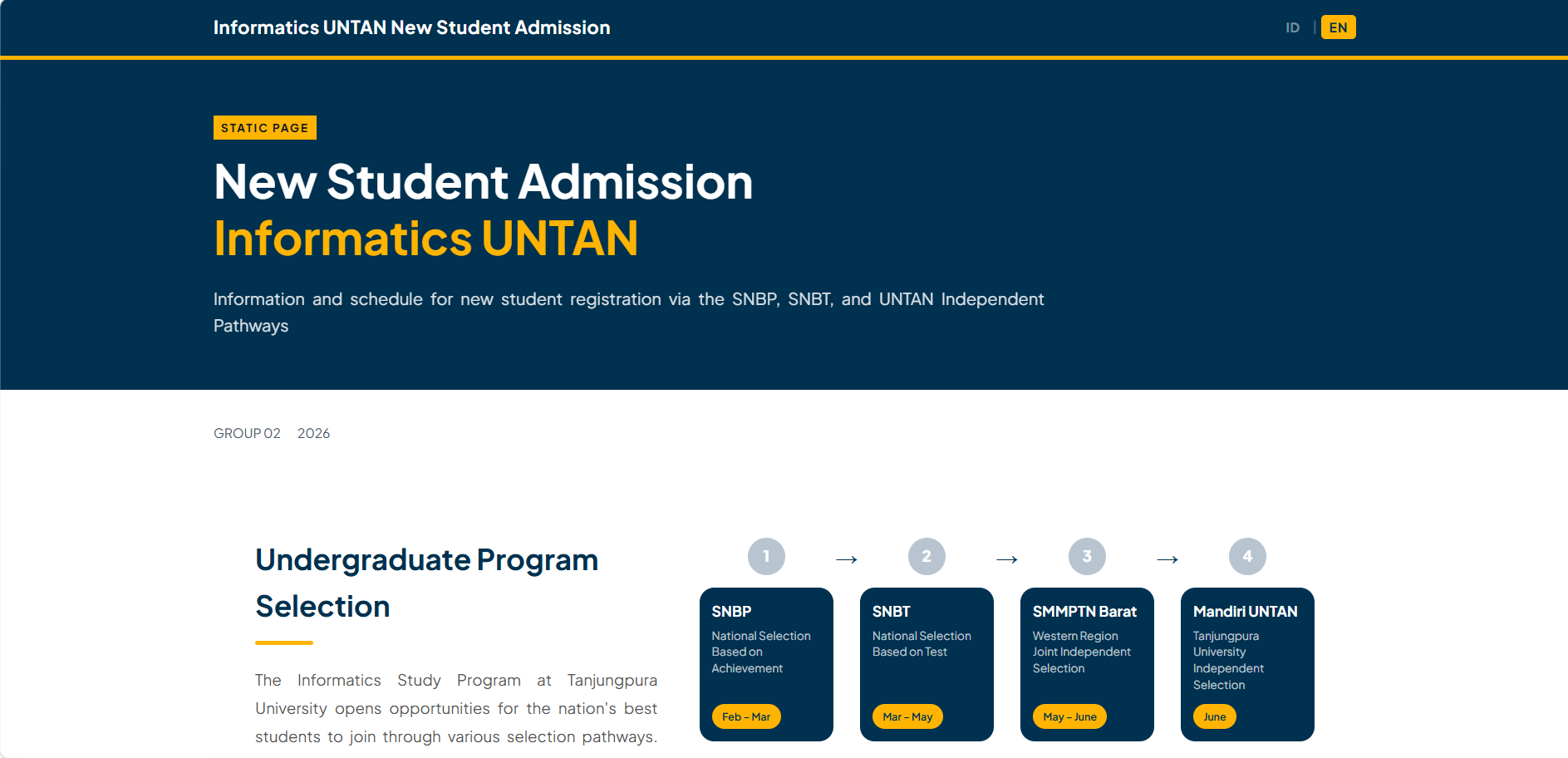 Screenshot Website